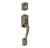 Schlage F93CAM620SIECAM Antique Nickel Camelot Dummy Handleset with Siena Knob and Camelot Rose