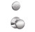 Schlage F93CAM625PLY Bright Chrome Camelot Dummy Handleset with Plymouth Knob