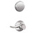 Schlage F93CEN625SAC Polished Chrome Century Dummy Handleset with Sacramento Lever