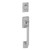 Schlage F93CEN626LAT Satin Chrome Century Dummy Handleset with Latitude Lever