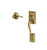 Schlage FE285ADD609ACC Antique Brass Addison Style Handleset with Accent Lever Bottom Half Only