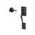 Schlage FE285ADD622ACC Matte Black Addison Style Handleset with Accent Lever Bottom Half Only