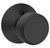 Schlage FE285ADD622BWE Matte Black Addison Style Handleset with Bowery Knob Bottom Half Only