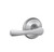 Schlage FE285CAM625VLA Polished Chrome Camelot Style Handleset with Avila Lever Bottom Half Only