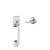 Schlage FE285CEN625LAT Polished Chrome Century Style Handleset with Latitude Lever Bottom Half Only