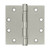 Deltana S45BBU15 Satin Nickel 4-1/2" x 4-1/2" Ball Bearing Steel Square Corner Hinge