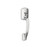 Schlage FE285GRW625ELA Polished Chrome Greenwich Style Handleset with Elan Lever Bottom Half Only