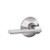 Schlage FE285PLY625LAT Polished Chrome Plymouth Style Handleset with Latitude Lever Bottom Half Only