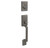 Schlage JH60SUT619STR Satin Nickel Sutton Handle Set with Stratus Style Knob