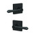 Schlage F51ADMP622COL Dempsey Lever with Collins Rose Keyed Entry Lock Matte Black Finish