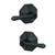 Schlage F51ADMP622RWD Dempsey Lever with Rosewood Rose Keyed Entry Lock Matte Black Finish