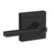 Schlage F51ALAT622ULD Latitude Lever with Upland Rose Keyed Entry Lock Matte Black Finish