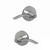 Schlage FC21PEN625HOW Pennant Lever with Howe Rose Passage and Privacy Lock Polished Chrome Finish