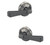 Schlage FC21RVT619ALD Rivington Lever with Alden Rose Passage and Privacy Lock Satin Nickel Finish