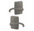 Schlage FC21WIT619GEE Whitney Lever with Greene Rose Passage and Privacy Lock Satin Nickel Finish