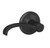 Schlage FC21WIT622ALD Whitney Lever with Alden Rose Passage and Privacy Lock Matte Black Finish