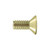 Deltana SCMB1205U3 Polished Brass #12 x 1/2" Brass Machine Screw