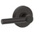 Schlage F170BRW716GSN Aged Bronze Half Dummy Broadway Style Lever with Greyson Rose