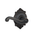 Schlage F10FLA716BRK Aged Bronze Passage Flair Style Lever with Brookshire Rose
