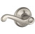 Schlage F170FLA619 Satin Nickel Dummy Flair Style Lever