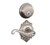 Schlage Residential FB50FLA619BRK Flair Lever with Brookshire Rose Combo Pack Satin Nickel Finish