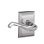 Schlage F51AFLA625ADD Bright Chrome Keyed Entry Flair Style Lever with Addison Rose