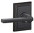 Schlage F10LAT716ADD Aged Bronze Passage Latitude Style Lever with Addison Rose