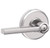 Schlage F40LAT625GSN Bright Chrome Privacy Latitude Style Lever with Greyson Rose