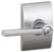 Schlage F40LAT626CEN Satin Chrome Privacy Latitude Style Lever with Century Rose