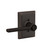 Schlage F40LAT716ADD Aged Bronze Privacy Latitude Style Lever with Addison Rose