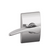 Schlage F10MNH625CEN Bright Chrome Passage Manhattan Style Lever with Century Rose