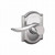Schlage F10SAC625CAM Polished Chrome Passage Sacramento Style Lever with Camelot Rose
