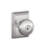 Schlage F51AAND625ADD Bright Chrome Keyed Entry Andover Style Knob with Addison Rose