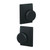 Schlage FC172BWE622CEN Bowery Knob with Century Rose Non Turning Dummy Lock Matte Black Finish