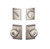 Schlage Residential FB50GEO619ADD Georgian Knob with Addison Rose Combo Pack Satin Nickel Finish