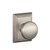 Schlage F10AND619ADD Satin Nickel Passage Andover Style Knob with Addison Rose