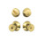 Schlage Residential FB50BEL505 Bell Knob Combo Pack Lifetime Brass Finish
