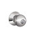 Schlage F51AORB625 Bright Chrome Keyed Entry Orbit Style Knob