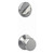 Schlage FC59SWA625KIN Swanson Knob with Kinsler Rose Polished Chrome Single Cylinder Handlesets (Interior Side Only)