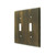 Deltana SWP4761U5 Antique Brass Solid Brass Double Standard Plate