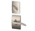 Schlage F59MNH619CEN Satin Nickel Manhattan Lever and Deadbolt with Century Rose (Interior Half Only)
