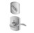 Schlage F94ACC626GRW Satin Chrome Dummy Handleset with Accent Lever and Greenwich Rose (Interior Side Only) Schlage F94ACC626GRW Satin Chrome Dummy Handleset with Accent Lever and Greenwich Rose (Interior Side Only)