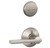 Schlage F94LAT618 Polished Nickel Dummy Handleset with Latitude Lever and Regular Rose (Interior Side Only)