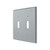 Deltana SWP4761U26D Satin Chrome Solid Brass Double Standard Plate