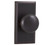 Weslock 03710I2I2SL20 Impresa Woodward Privacy Lock with Adjustable Latch and Full Lip Strike Black Finish