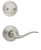 Kwikset 968TNLLH-15 Left Hand Tustin Lever Interior Dummy Handleset Trim Satin Nickel Finish