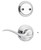 Kwikset 968TNLRH-26 Right Hand Tustin Lever Interior Dummy Handleset Trim Bright Chrome Finish
