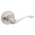 Kwikset 405BL-15 Balboa Lever Entry Door Lock with 6AL Latch and RCS Strike Satin Nickel Finish