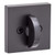 Kwikset 158SQT-720HFLRCT-514 Matte Black Halifax Single Cylinder Deadbolt with Halifax Passage Lever and Rectangular Rose