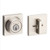 Kwikset 660SQT-720HFLRCT-15 Satin Nickel Square Single Cylinder Deadbolt with Halifax Passage Lever and Rectangular Rose